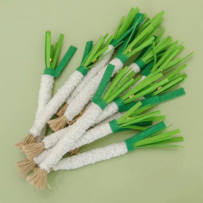 Eco-Friendly Cat Chew Toy 7g Matatabi Stick Felted Cat Mint Pillow Interactive Play Anxiety Relief with Jute Rope for Cat Play