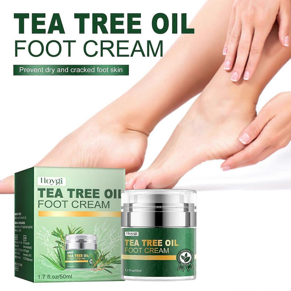 Hoygi Tea Tree Oil Foot Cream Repairs Cracked Heels, Prevents Dryness, Cracking And Peeling, And Moisturizes And Cares For The Feet