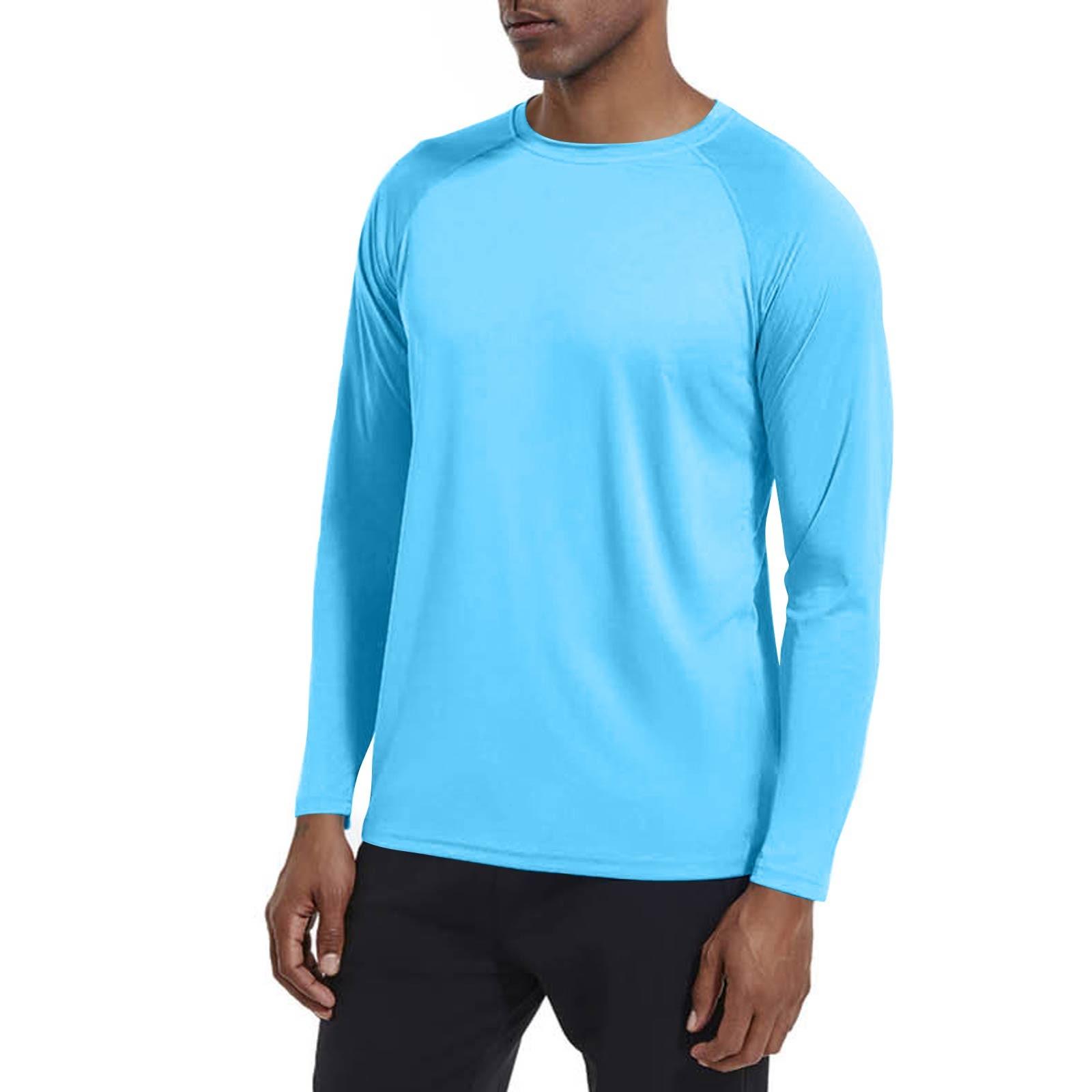 

Мужской летний однотонный топ с круглым вырезом для загара, пляжа, походов, альпинизма