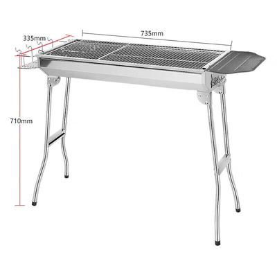 Tragbarer faltbarer Edelstahl-Grill