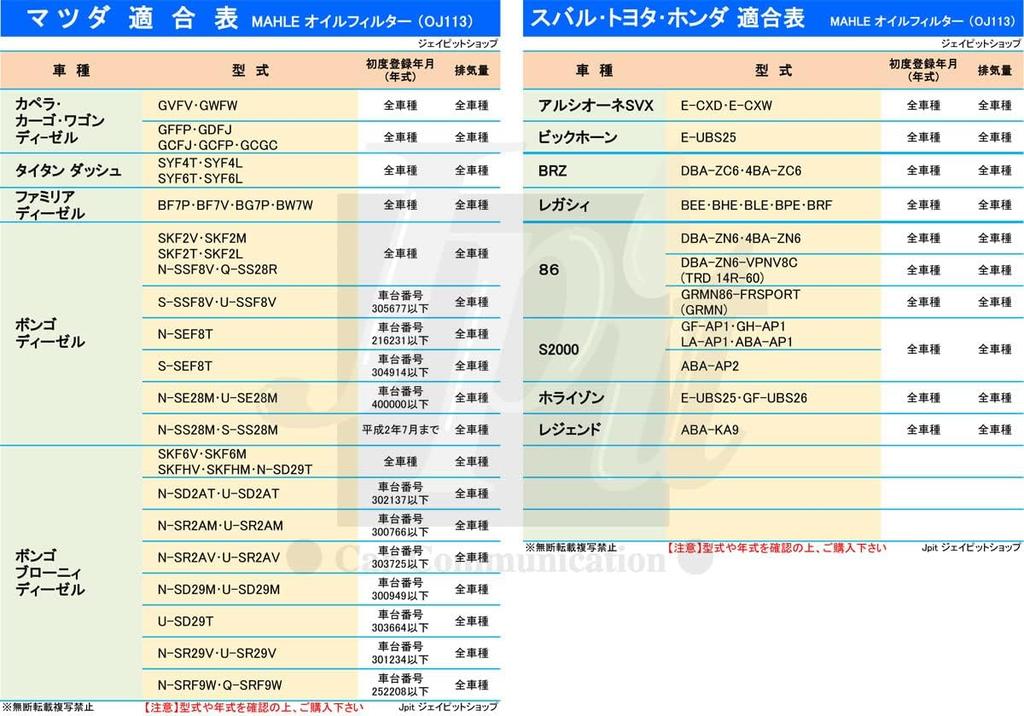[Set aus 2 Stück] Filterelement Mitsubishi Subaru Mazda Nissan Toyota Honda Isuzu