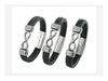 European-American Punk Men's Handmade Leather Bracelet: Creative Woven Design