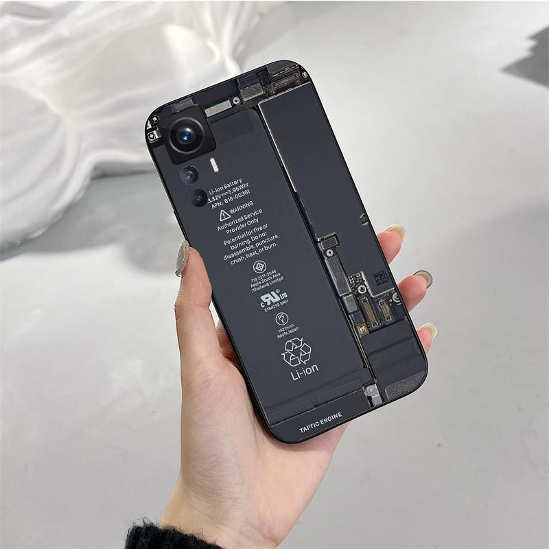 Phone Case for Xiaomi Mi 11T 11 12T Pro 10T 10 10Pro 12 11 Lite 5G NE 10pro Poco X3 Pro Poco F3 M3 Battery Circuit Board Case