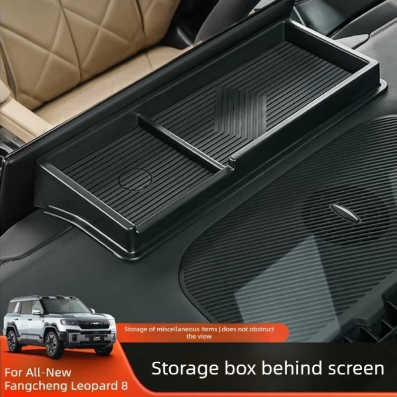 For Dashboard Storage Box & Tissue Holder Pad Behind Central Control Screen, Interior Accessories for Equation Leopard 8