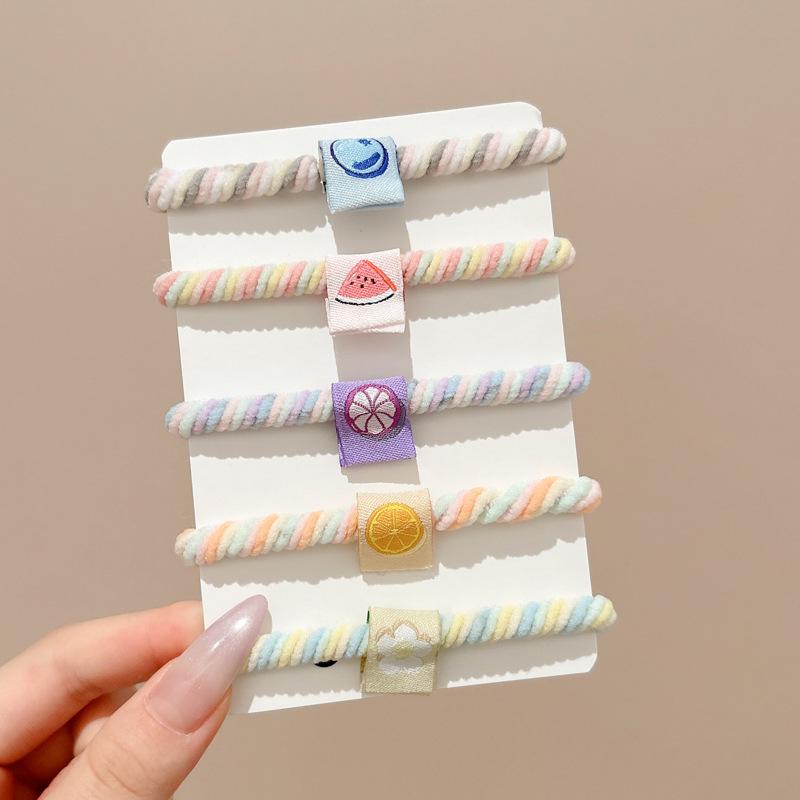 Kleiner Bär Hochelastisches Kaffee-Haargummi für Frauen und Mädchen - Langlebig, Schlicht und Elegant