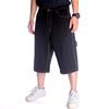 Shorts en jean blanc d'été pour homme Pantalon de skateboard hip-hop multipoches Shorts en jean hip-hop amples pour homme