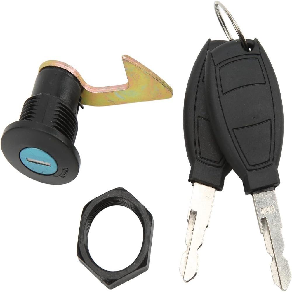 Universal Fit Rear Trunk Lock Key Lock Cylinder Tail Lock Set  For Electric Motorcycles