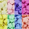 TX53 100pcs 9mm Mix Cream Color Acrylic Beads Exquisite Crafted Handmade Flower Geometry Necklace Pendants Material Jewelry