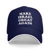 Sommer Freizeit Baseballkappe Make Israel Great Again Wandern Angeln Truckerhut Damen Unisex Sonnenschutz Street Style Baseballkappen
