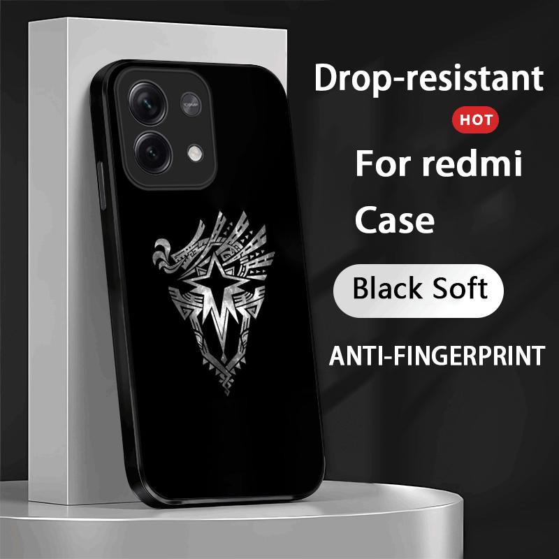 

Monster hunter game design Phone Case For Xiaomi Redmi Note 13,12,11, 10 Pro Plus S, 5G, 12S, Soft Black Phone Cover Redmi Note 10-10S