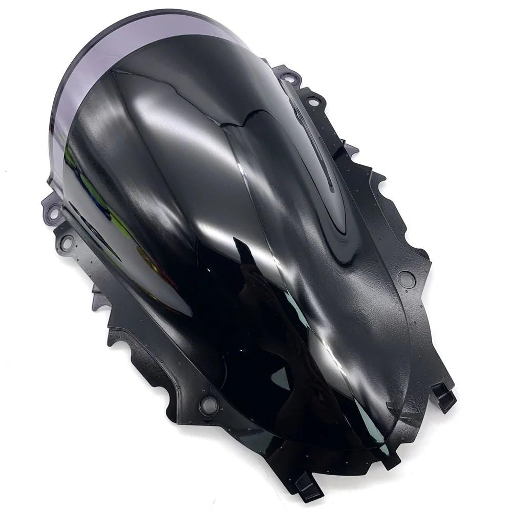 Windshield Motorcycle YZF-R3 YZF-R25 2019 2020 2021 2022 2023 Motorcycle Sport Racing Double Bubble Windshield Windshield Visor Deflector (Black)