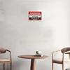 24-Hour Surveillance Alert Sign - 12x8 In Metal Tin Wall Art with Audio & Video Recording Warning, Privacy Notice Deterrent Sign