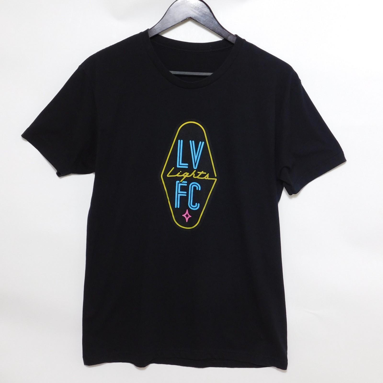 LAS VEGAS LIGHTS LV FC USL Soccer Football Black T Shirt Neon Logo Men s M L