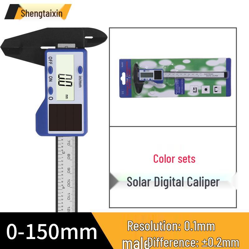 

Solar-Powered Digital Vernier Caliper 0-150mm for Jewelry and Household Use