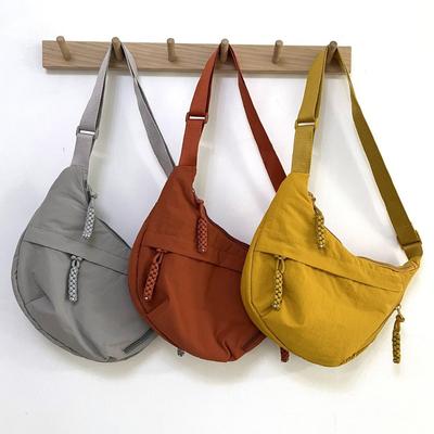 Sac bandoulière en toile de nylon de grande capacité de style japonais pour étudiantes
