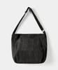 Excontainer Muted Suede Crossbody Bag (Black)