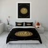 Golden Snake and Stars Pattern Bedding Set Bedding set (1 duvet cover, 2 pillowcases, duvet not included)