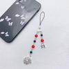Delicate Spider Phone Charm Acrylic Bead Phone Chain Hanging Pendant Strap Bag Decoration Lanyard Keychain Accessory