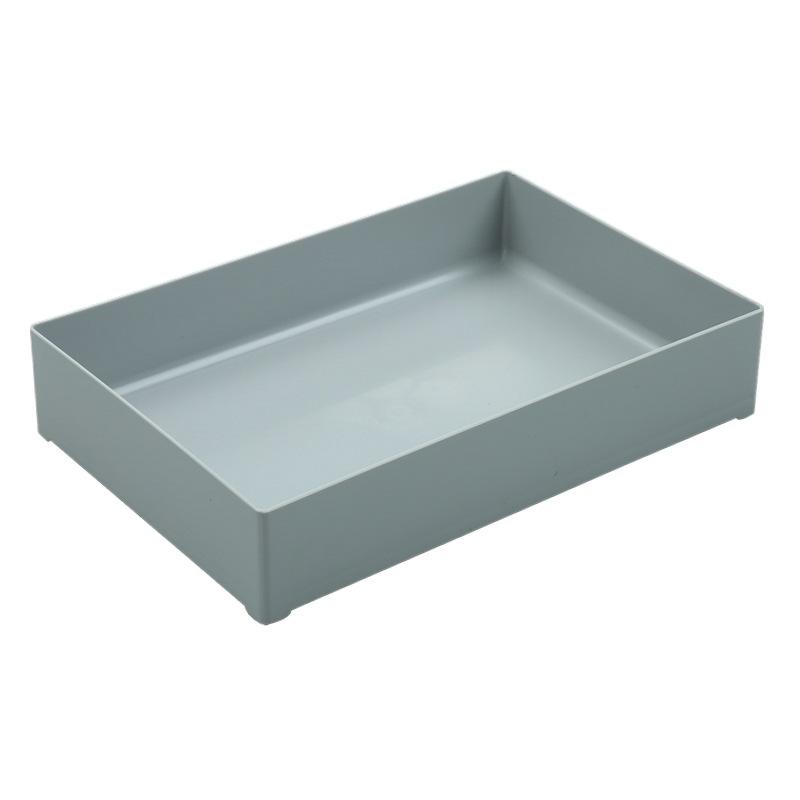 Cutie de depozitare stivuibilă pentru birou, Cutie de depozitare dreptunghiulară din plastic rezistentă la praf, Cutie de organizare pentru bucătărie și baie