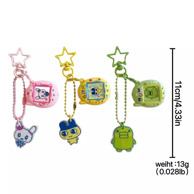 Kreskówkowe Zawieszki Tamagotchi Mametchi Lovelin Kuhcipatchi Uroczy Wisiorek Breloczek Zawieszka do Torebki Kolekcjonerska Dekoracja Prezenty Urodzinowe dla Dzieci