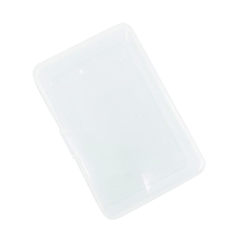 Ins Transparent Plastic Storage Box Pocards Small Card Storage Box Desk Organizer Box Classification Box Stationery