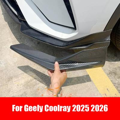 For Geely Coolray 2025 2026 Car Front Bumper Collision Protection Angle ABS Material Exterior Modification
