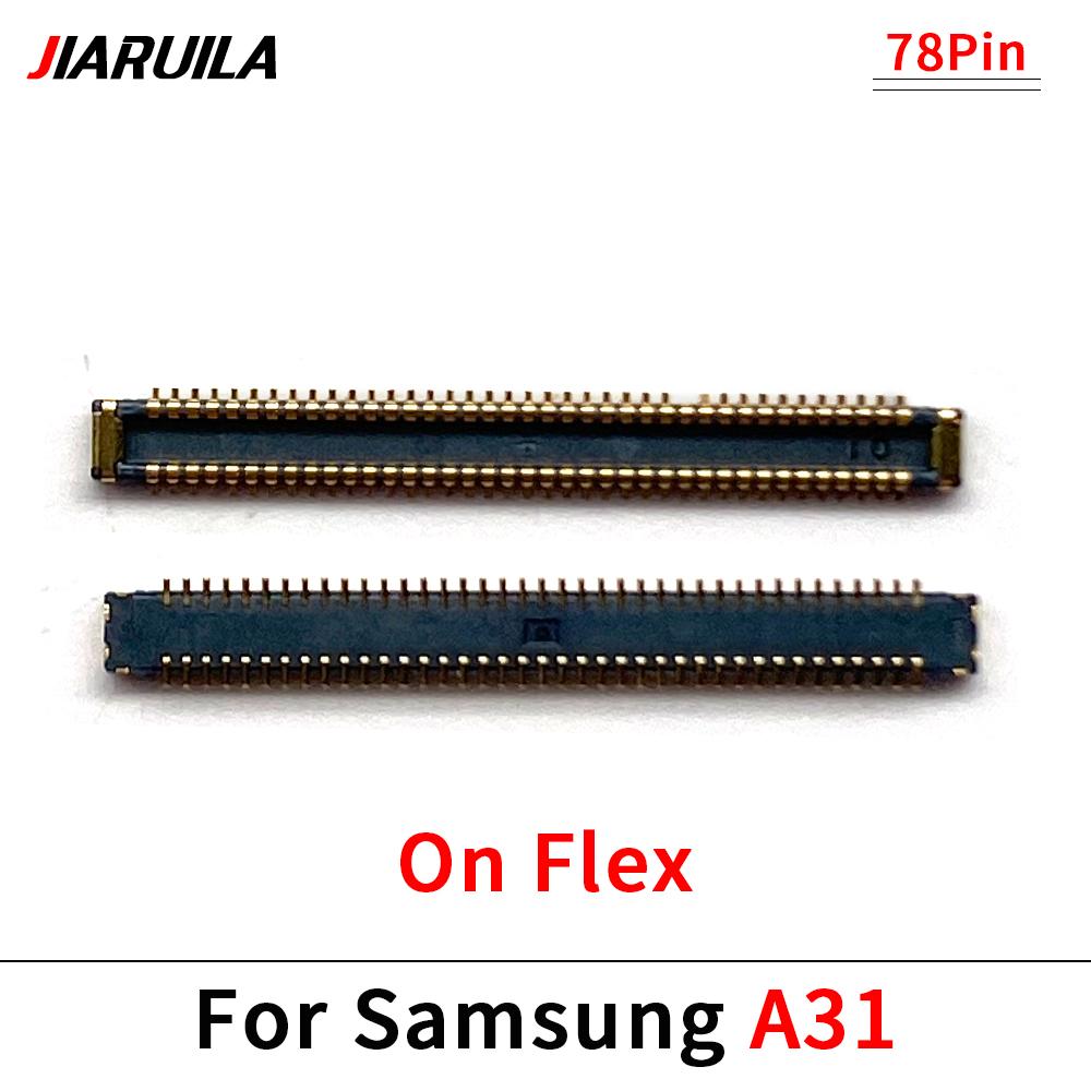 LCD Display Main Board Flex FPC Connector For Samsung A11 A115 A115F A31 A41 A51 A71 USB Charger Charging Plug 34 Pin -78 Pin