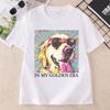 In My Golden Retriever 70s Era T Shirt Goldie Dog Mom TShirt Retro Dad Mama Tshirt Unisex Short Sleeve Round Neck Tshirts