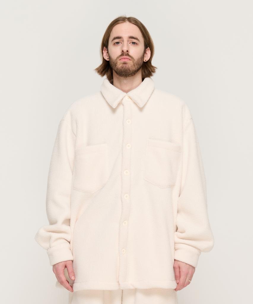 CARGOBROS Teddy Over Fleece Shirt (Ivory)