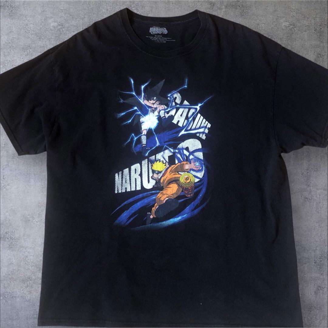 

[USED] Rare size 00s NARUTO Uzumaki Naruto Uchiha Sasuke print T-shirt