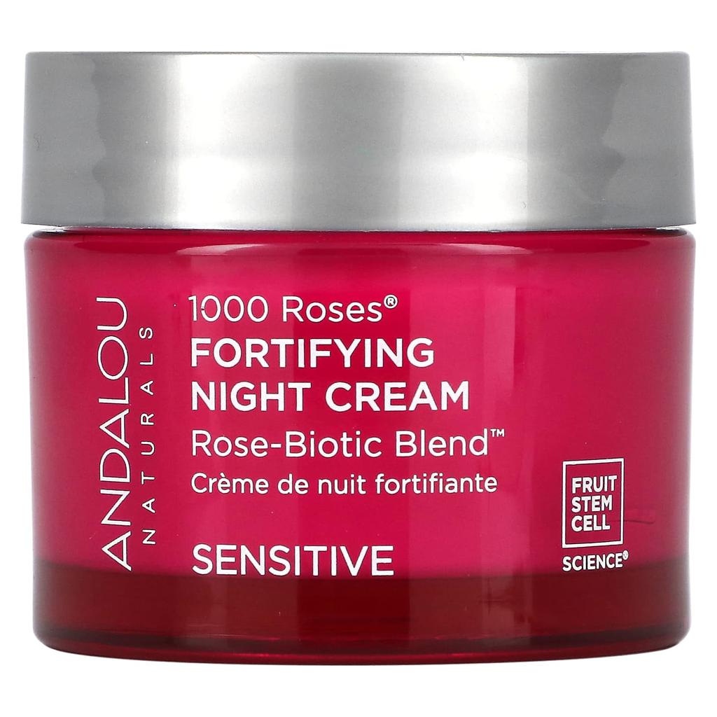 1000 Roses, Fortifying Night Cream, Sensitive, 50G (1.7 Oz)