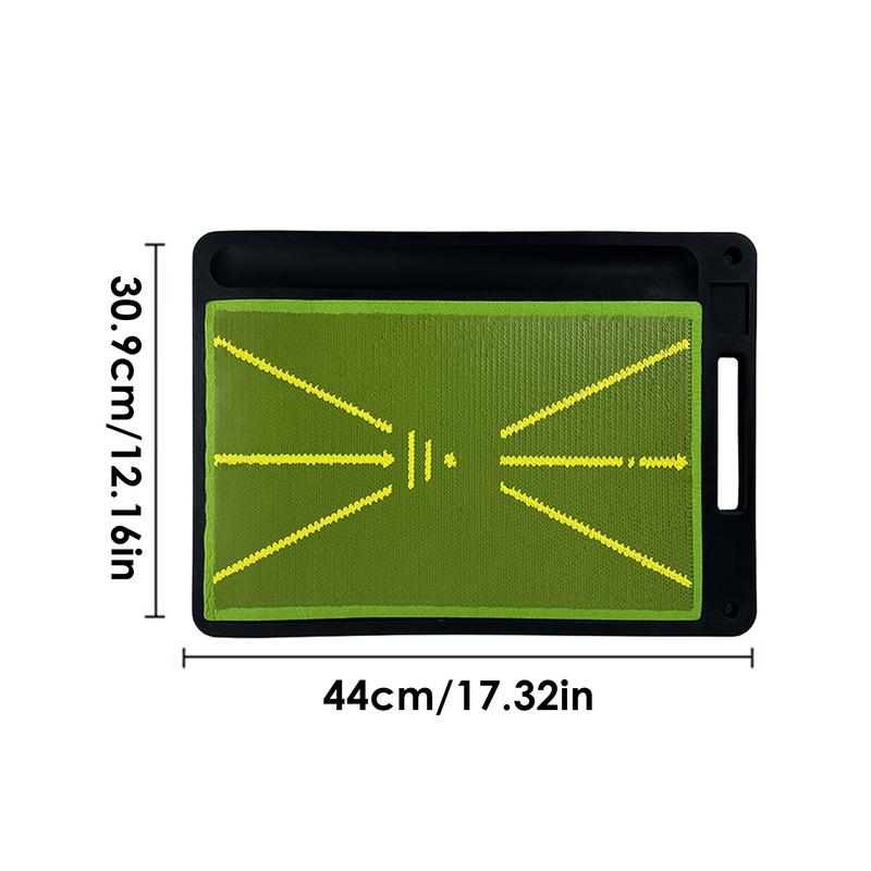 Golf Hitting Mats Swing Path Feedback Golf Practice Mat Heavy Duty Outdoors Equipment With No-Slip Base For Rough Fairway Divot