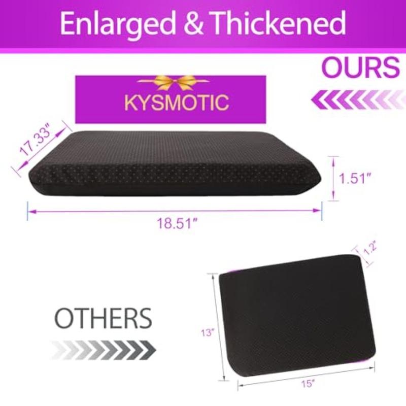 Gel Seat Cushion for Long Sitting Large and Thick,Soft and Breathable, Gel Cushion for Wheelchair, Gel Chair Cushion for Hip Pa