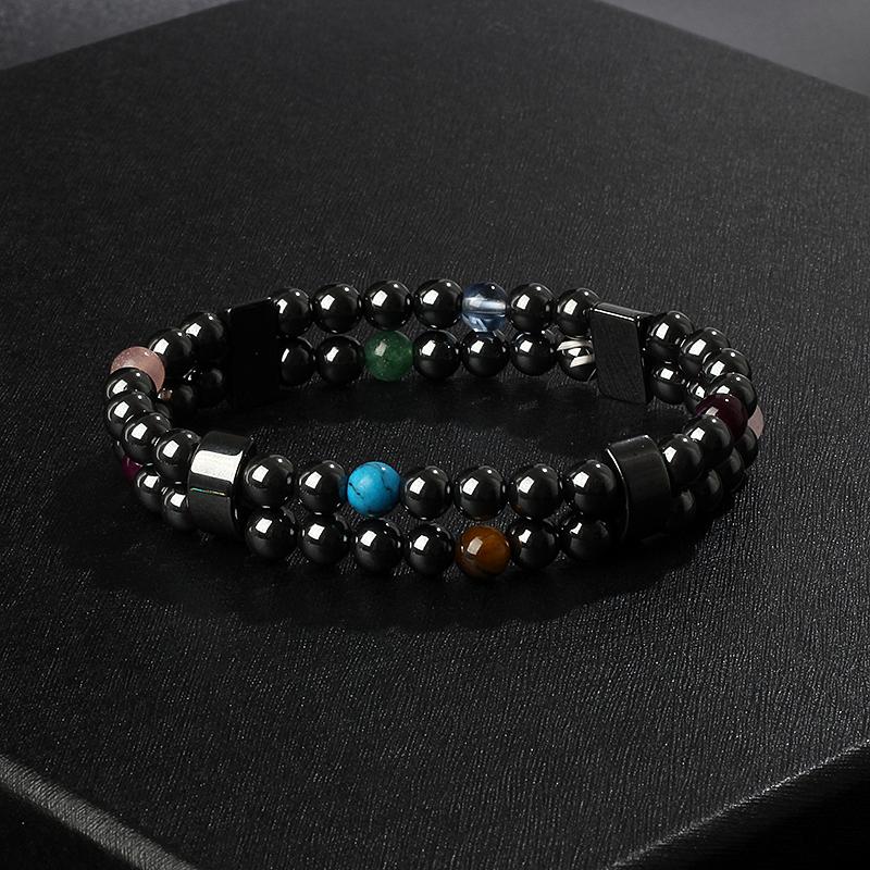 Fashion Wave Hematite Magnetic Bracelet Men Original Beaded Hematite Energy Bracelets for Women Positive Energy Jewelry Pulsera