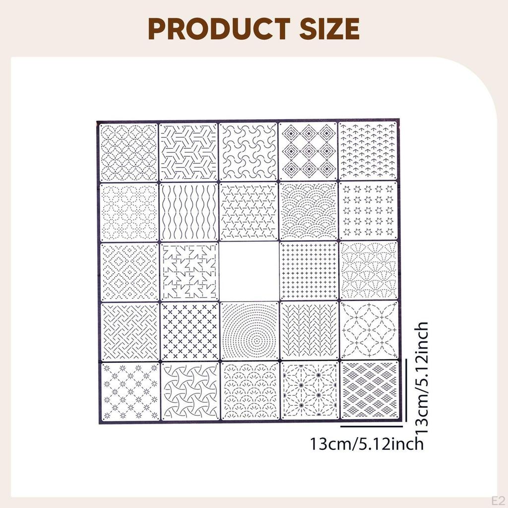 Stencils Geometric Pattern Templates Creativity Washable Reusable Professional Quilting