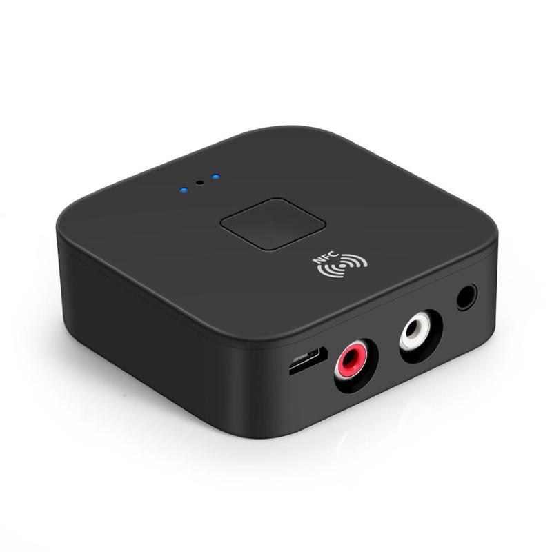 Bluetooth 5.0 Audio Receiver Wireless Transmitter NFC Car Wireless Speaker Adapter 3.5mm AUX+2 RCA