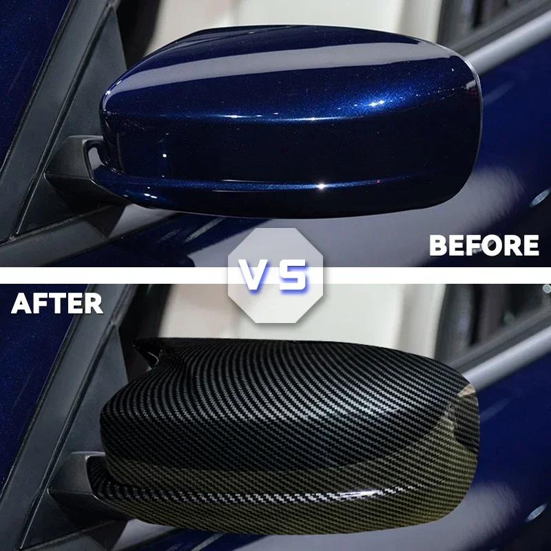 For Dodge Charger SRT 2011-2025 & Chrysler 300 2011-2019 Side Mirror Cover Caps Glossy Black Car Exterior Accessories