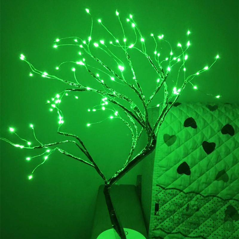 6 Colors 108 LED Warm White Tree Lights USB/Battery Operated Starry Copper String Lights Indoor/Outdoor Table Tree Night Light