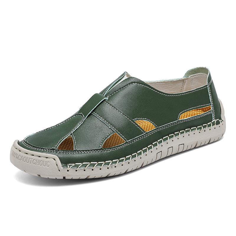 2025 summer hole sandals women's casual shoes breathable couple casual beach shoes women's large size shoes