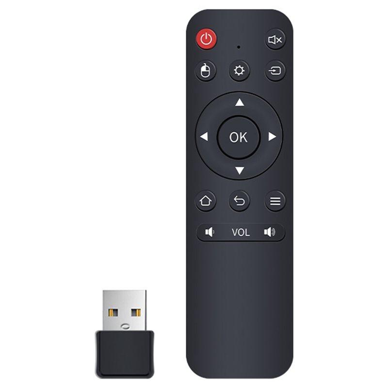 

ABUO-For Android Smart TV Box Wireless Air Mouse 2.4G USB Receiver Remote Control For PC/TV чорний