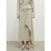 Anggae Knit Wrap Long Skirt Khaki