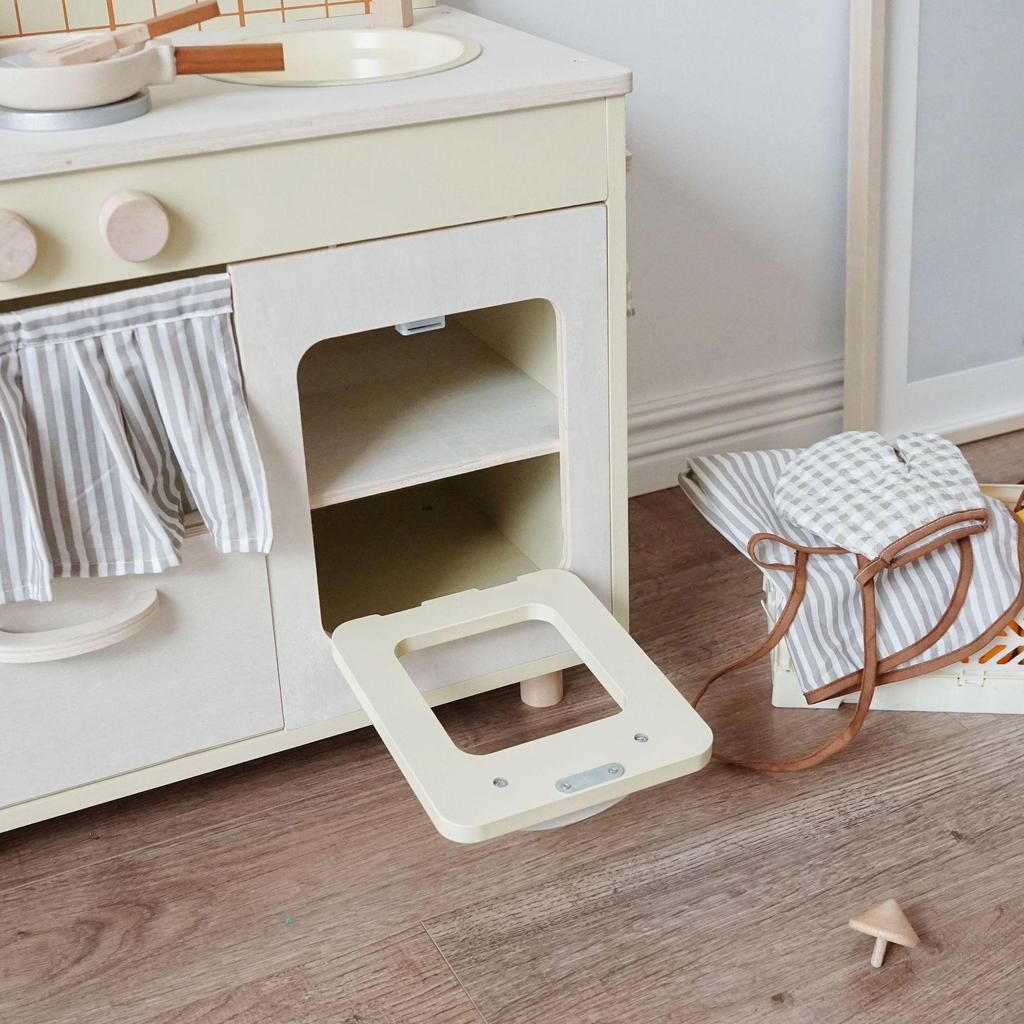 Wooden Kitchen Play Set for Kids Ages 3-6: Pretend Cooking Toy