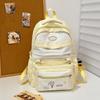 Schoolbag Korean version sweet schoolbag girls junior high school simple versatile large capacity backpack high school female college backpack