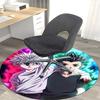 1pc Hunter X Hunter Killua & Gon Round Carpet - Anime Cartoon Design Office Chair Mat