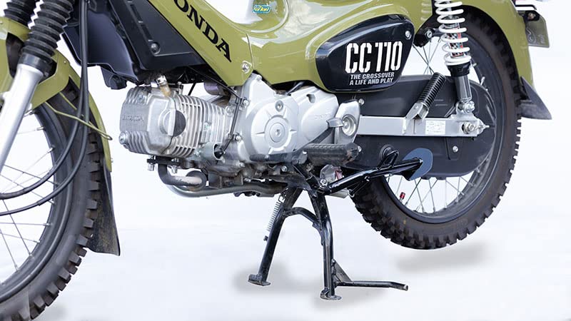 Kijima Cross Cub 110 Motorcycle Parts Side Stand Wide Plate Side Stand Steel Black Finish 213-053