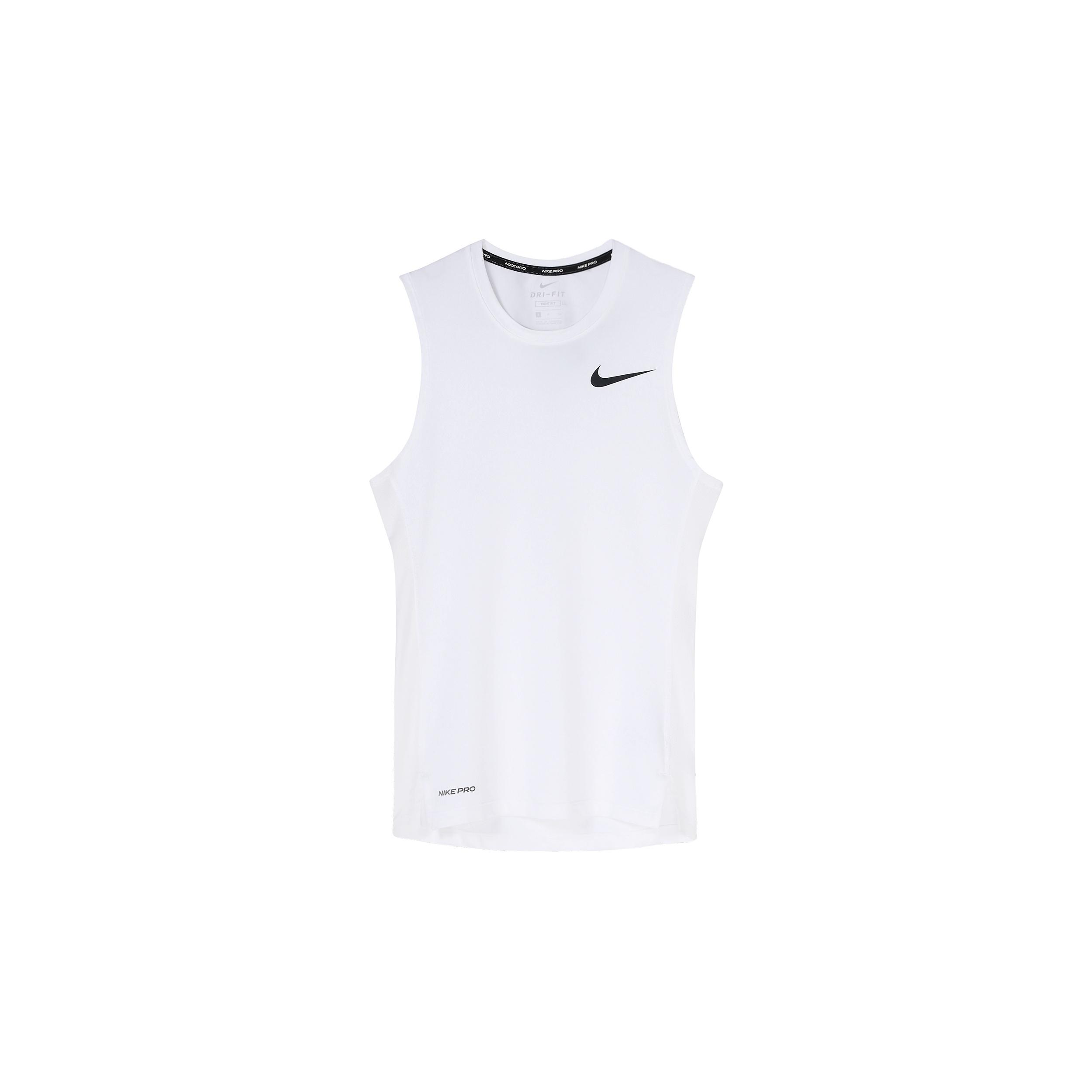 Men s Nike Pro Logo Training Tight White Vest BV5601-100 S