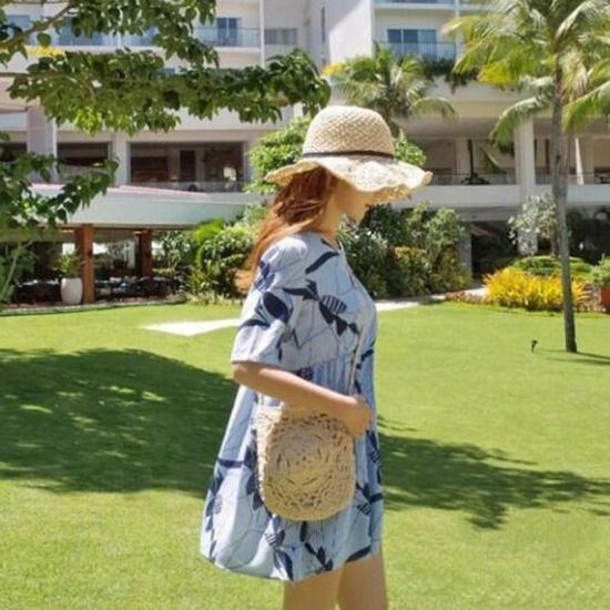 Yogodlns New Straw Bag Bohemian Beach Bag Women Crochet Crossbody Ultralight Shoulder Bag Women