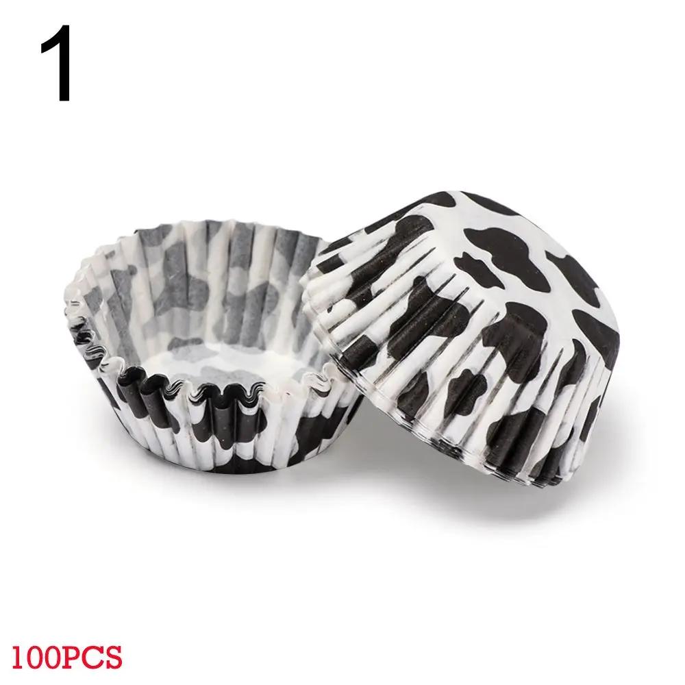 100PCS  Muffin Cup Cupcake Baking Mold Grease-proof Cake Paper Cups Animal Flower Bakeware DIY Pastry Tools Kitchen Accessories