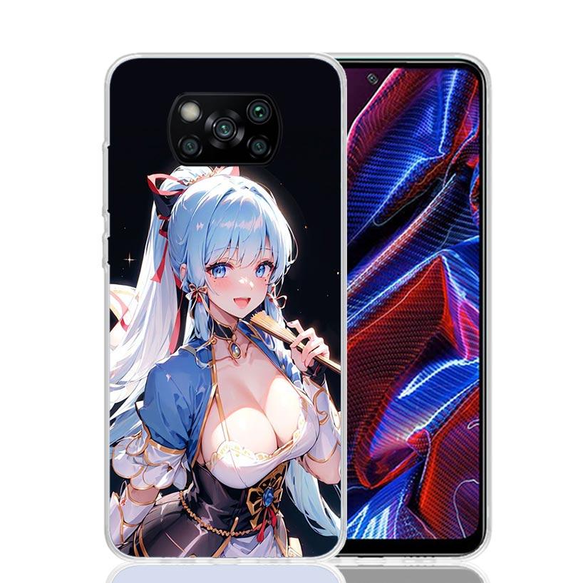 

Genshin Impact Kamisato Ayaka Phone Case For Xiaomi Poco F7 Ultra X7 X6 Pro X5 Redmi 15 15C 13 13C 12 12C 10 10A 10C 9 9A 9C 9T Redmi 9C