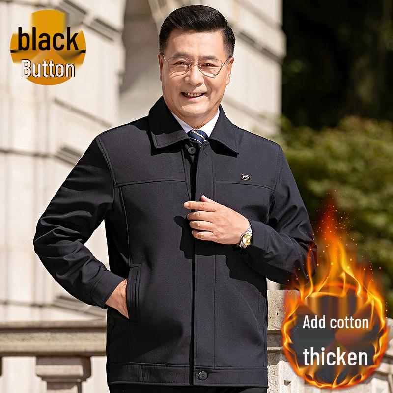 

Dad s Coat Men s Lapel Jacket for Middle-Aged Men - Spring/Autumn Styles for Grandfather 190